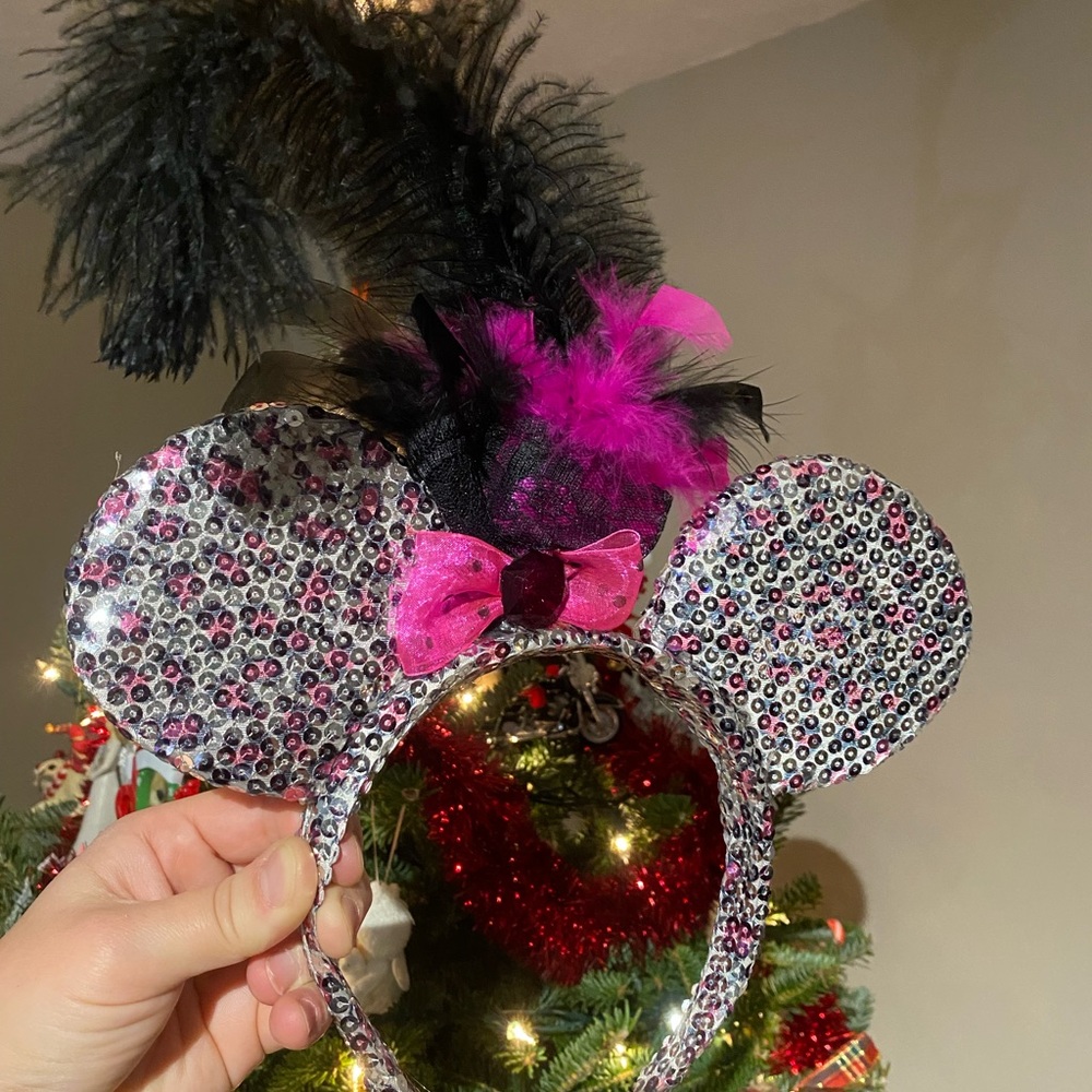Minnie Mouse sequined ears